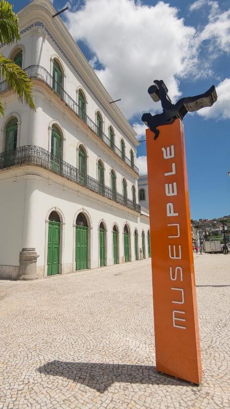 Apartamento Em Santos No Gonzaga Em Frente A Praia Exteriör bild