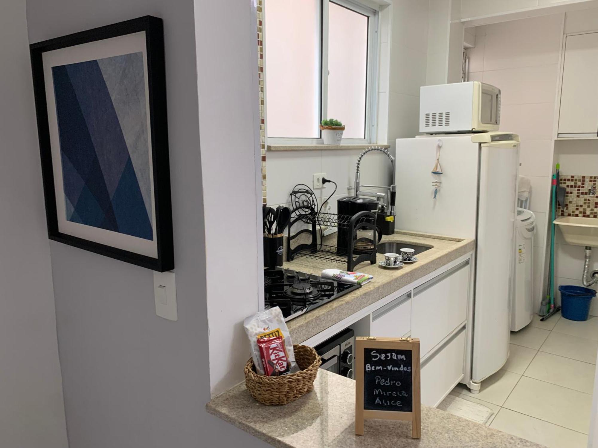 Apartamento Em Santos No Gonzaga Em Frente A Praia Exteriör bild